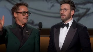 Download lagu Robert Downey Jr and Chris Evans reunion at Oscars 2026 mp3