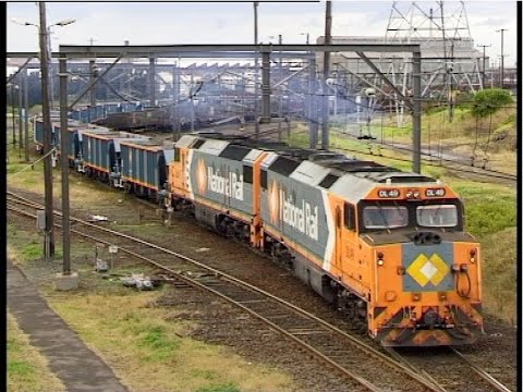 Australian DL class diesel locomotives - First run to Dunmore quarry - June 28th, 1999