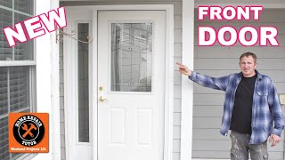 How to Install an Exterior Front Door with Sidelight