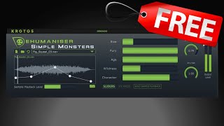 Video thumbnail for 【Limited Time Free!?】Best Free VST Plugin for Vocal FX & Mixing? Dehumaniser Simple Monsters, Krotos by Plugin Librarian【Free Plugin Information】