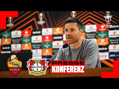 Pressekonferenz mit Xabi Alonso und Patrik Schick | Europa League Halbfinale | Bayer 04 gegen AS Rom