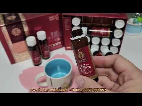 Nước hồng sâm Energy Time Shot Kim's 20ml x 20 chai - 홍삼으로에너지타임샷 20병