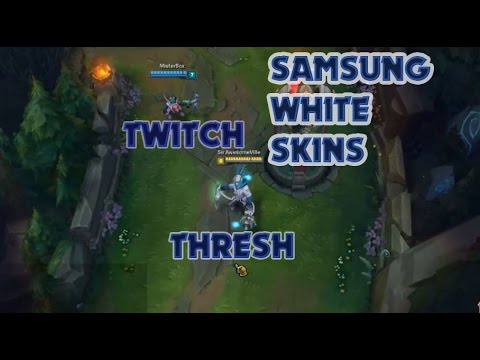 NEW Samsung White Twitch and Thresh Bot PBE Full Gameplay