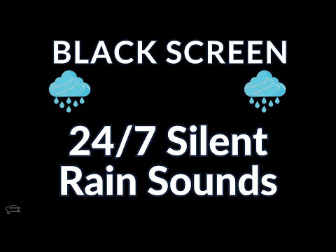 🌧️ Silent Rain, No Ads – Your Path to Deep Sleep | 24/7 Live Black Screen Rain Sound 💤🌙
