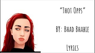 BHAD BHABIE - &quot;Thot Opps (Clout Drop) &amp; Bout That (LYRICS)