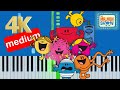 The Mr Men Show Intro Theme Medium Piano Tutorial 4K