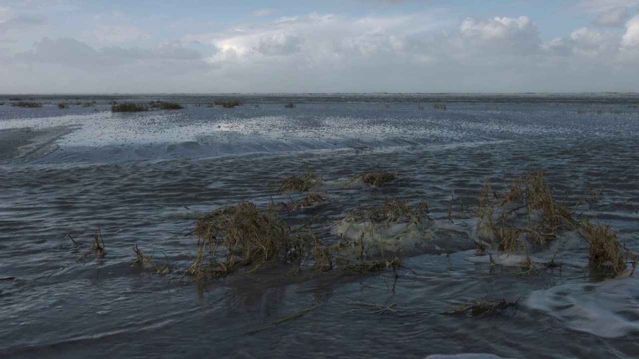 Schiermonnikoog storm opkomend tij