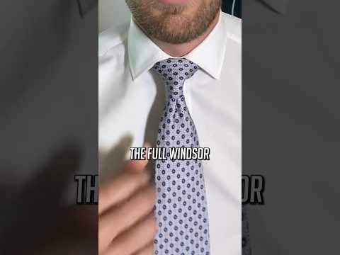 How to tie a FULL WINDSOR