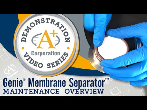 » DEMO VIDEO - Genie® Supreme Series Membrane Separator™ Maintenance