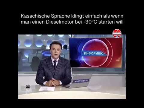 kasachischer Reporter lustig