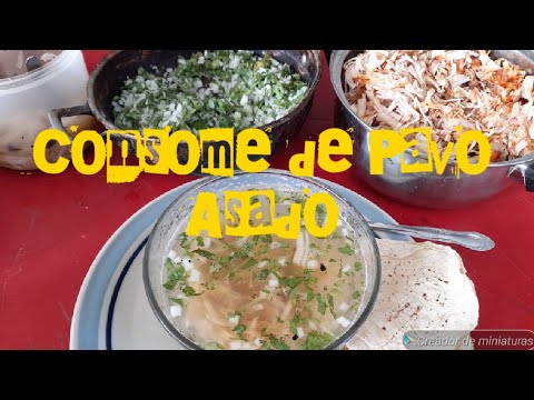 Delicioso caldo de PAVO asado // Consomé de PAVO fácil y rápido // Recetas Yucatecas