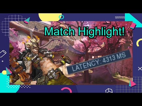 Laggy Hanamura Game! - Match Highlight - AquamarineOW