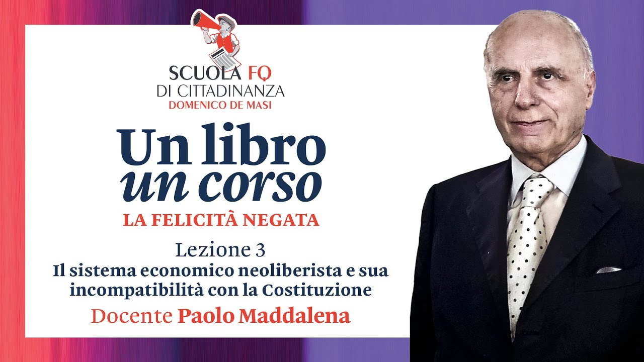 Il sistema economico neoliberista e la sua incompatibilità con la Costituzione