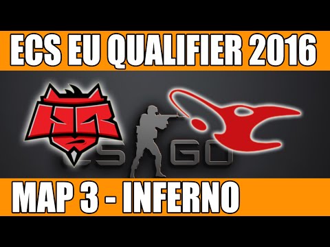 Mousesports vs HellRaisers | Map 3 (Inferno) | ECS European Qualifier 2016 | MOU vs HR