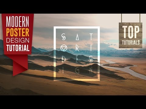 Stylish POSTER DESIGN Tutorial 2019