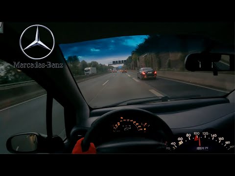 Mercedes-Benz A-Class A140 TOP SPEED DRIVE ON GERMAN AUTOBAHN