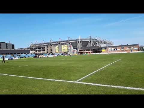 Brøndby træningsanlæg og Brøndby Stadion. Brøndby IF - Albertslund IF 0-5 14. april 2019