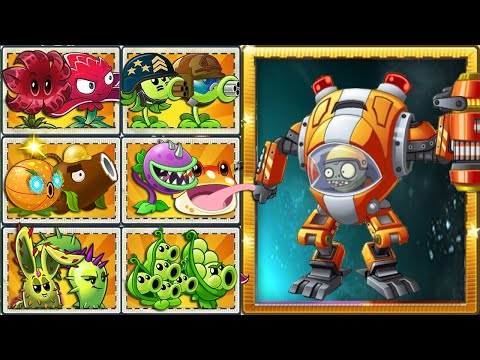 PvZ 2 Random Best Pair Team Plants Vs Z-MECH Zombie - Who Will Win?
