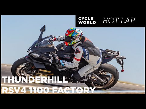 2019 Aprilia RSV4 1100 Factory Hot Lap At Thunderhill Raceway Park
