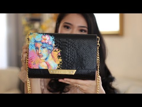 Video Thumbnail of Painting on a Luxury Leather Handbag