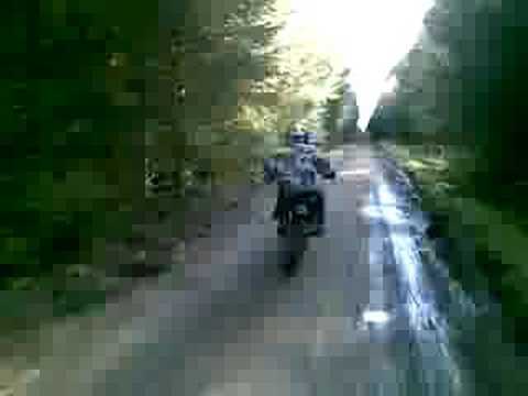 me following steve-o on his 110 pit bike