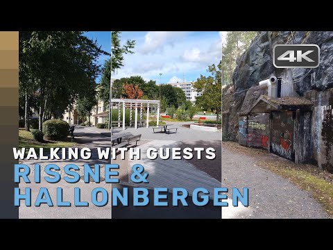 Walking with Olle in Rissne and Hallonbergen (Sundbyberg) (Sweden) (2022) | 4k