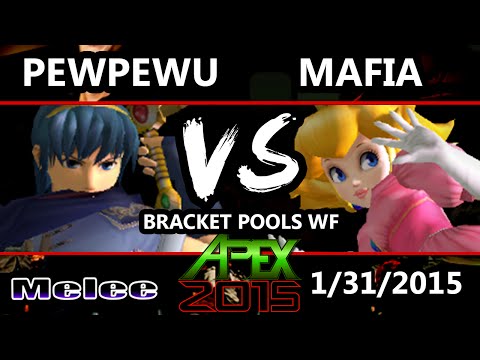 Apex 2015 - Irish Mafia (Peach) Vs. PewPewU (Marth) - Pools Round 1 - SSBM