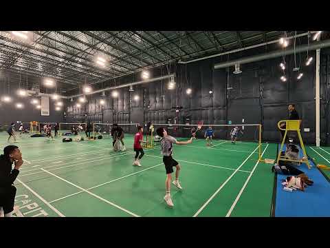 12/13/25 NE OLC U13 BD champions Lukas/Liam vs Bryce/Zachariah