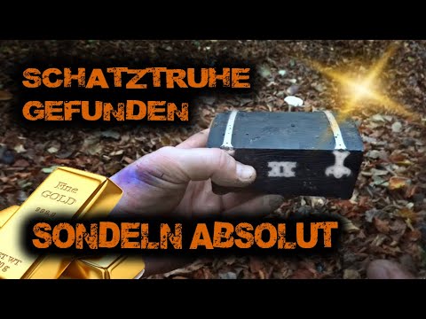 metal detector absolut 2.0 Found old coins and treasure chest on a treasure hunt