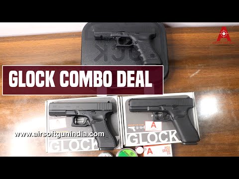 Glock17 co2 bb blowback Air pistol combo | No license required