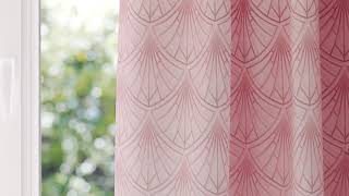 Комплект штор «Фентрару (розовый)» — видео о товаре