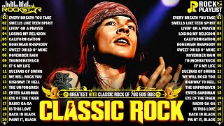Download lagu Top 500 Classic Rock Songs Of All Time 🔥 Guns N' Roses, Metallica, Queen, AC/DC, Aerosmith, Bon Jovi mp3