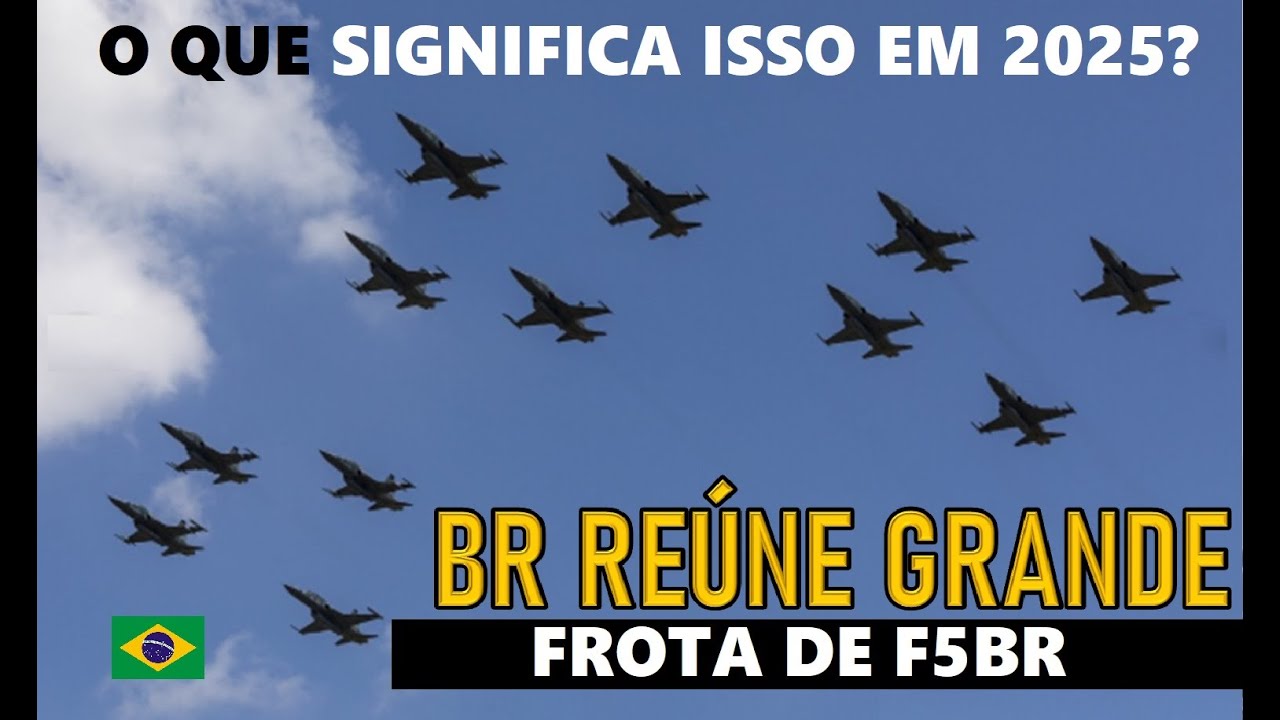 GRANDE Frota de CAÇAS F5 Tiger no BRASIL! Em 2025 o que ISSO SIGNIFICA?