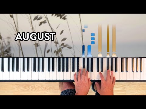 AUGUST Piano Cover - Taylor Swift - with Sheets