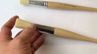 Štětec tupovací / tečkovací, štětina čínský vepř