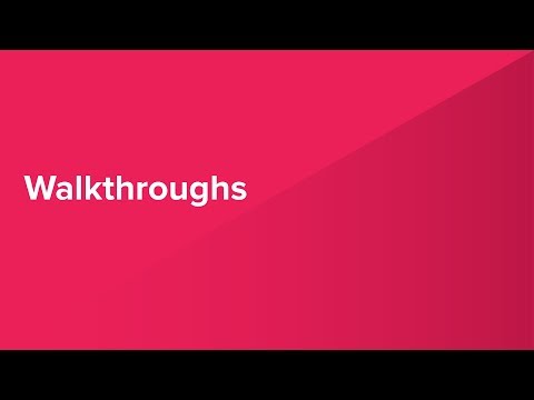 Creating a Walkthrough in Pendo