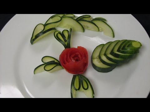 - cucumber cutting or garnish - تزيين الخيار