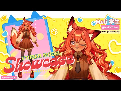 The Most ADORABLE 🦊VTuber Rigging You’ll EVER See | (@MeliVtuber | @MeggieEliseVA Rigging Showcase)