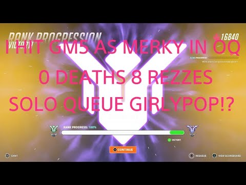 I HIT GRANDMASTER AS MERCY SOLO QUEUE! OVERWATCH 2 SEASON 17 MERCY GAMEPLAY