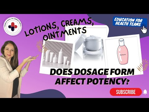 Lotions Creams Shampoos - Does Dosage Form Affect Potency?