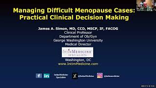 Managing Difficult Menopause Cases: Practical Clinical Decision-Making with Dr. Simon