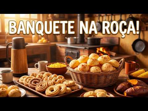 FUI VISITAR A IRMÃ SEBASTIANA E ME SURPREENDI COM ESSE BANQUETE NA ROÇA! AQUI EM MINAS GERAIS.