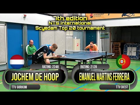 QF 7th edition NTS int. tournament Jochem de Hoop vs Emanuel Martins Ferreira #sports #卓球