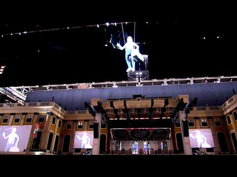 Mirusia Louwerse from Australia practicing her flying at the Amsterdam arena.