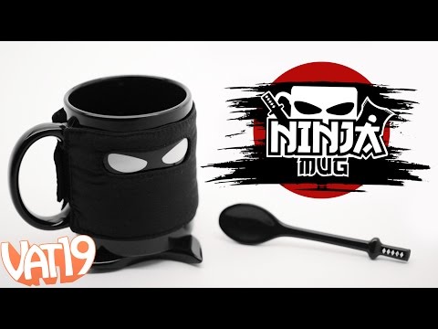 Ninja Mug Samurai Spoon And Ninja Star Coaster – STARBREW