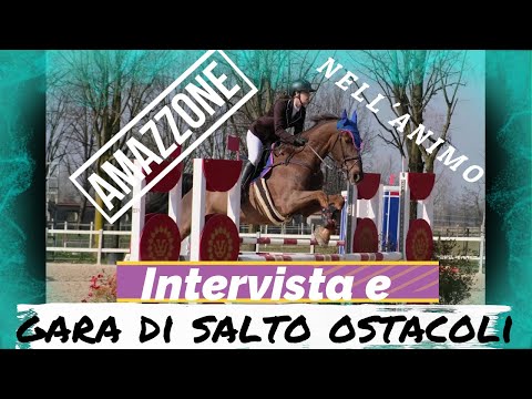 Amazzone milanese in gara Nazionale di salto ostacoli, con intervista. 4K