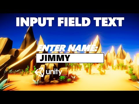 HOW TO DISPLAY TEXT FROM AN INPUT FIELD USING C# UNITY TUTORIAL