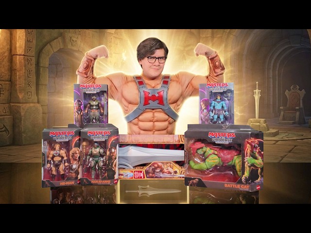 Vídeo relacionado con Masters of the Universe (Masters del Universo Revelation) Figura He-Man, muñeco articulado de juguete (Mattel GYV09)