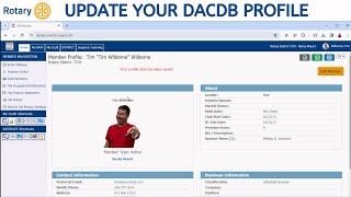 How to Update Your DACdb Profile