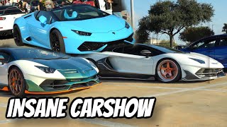 JDM & ITALIAN Supercars Shut Down Carshow! Loud Driving Flybys!